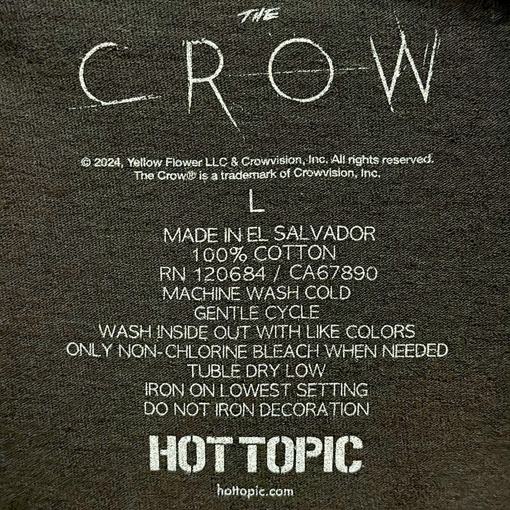 The Crow Graphic T-Shirt - Size Large - NWT - Picture 4 of 4